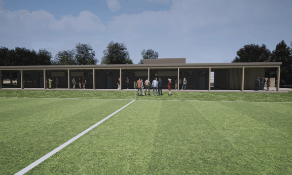 Zázemí pro fotbalisty - Vlachovo Březí (2023)