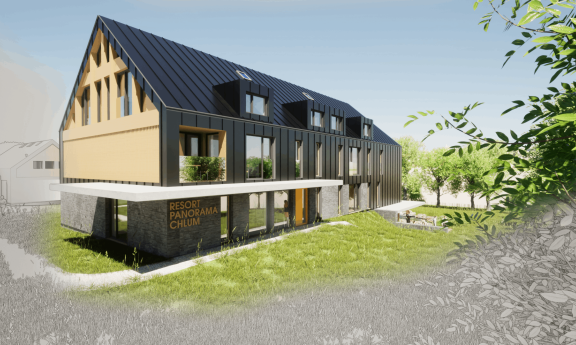 Panorama Chlum apartmány na Šumavě - Chlum u Volar (2020 - 2023)
