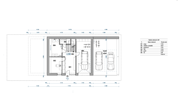 Rodinný dům ve svahu s výhledem - Prachatice (2023)